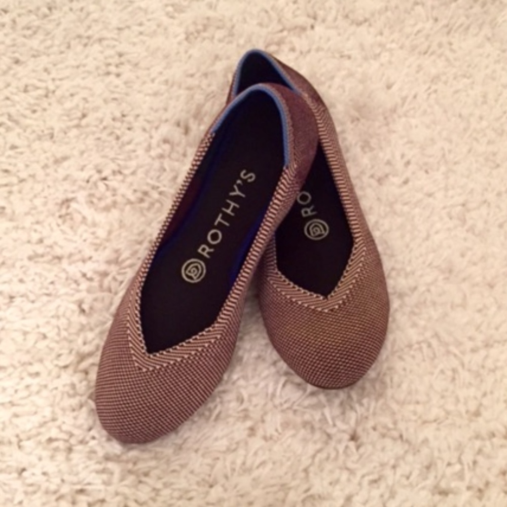 Rothy's Plum Birdseye flats